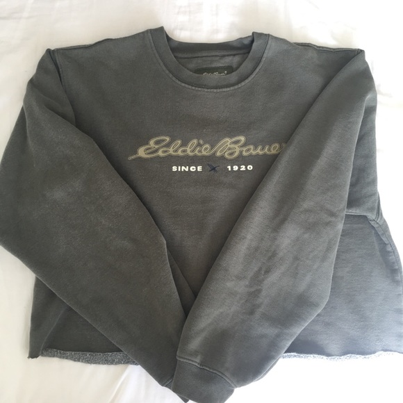 Eddie Bauer Tops - olive green eddie bauer crewneck